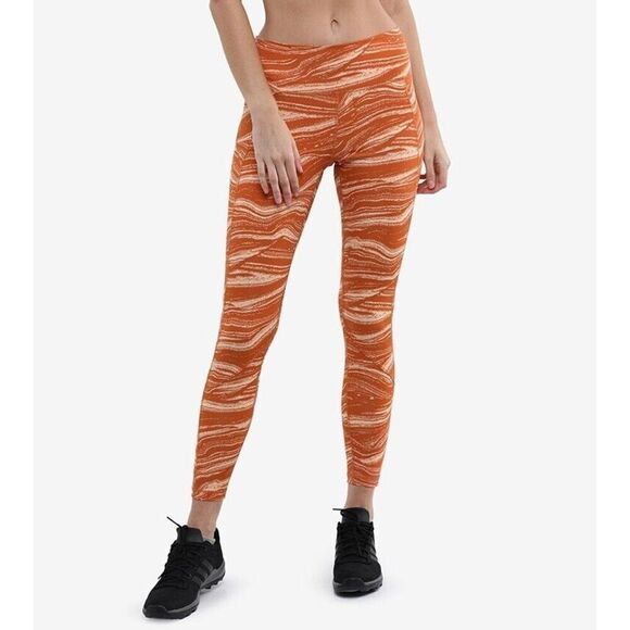 Adidas‎ Believe This Legging Womens Medium M Wanderlust Orange Climalite Running - Picture 1 of 14